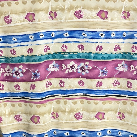 VTG ALFRED DUNNER Womens Plus 16 Multicolor Long Sleeve Collared Pullover Shirt - Picture 6 of 16